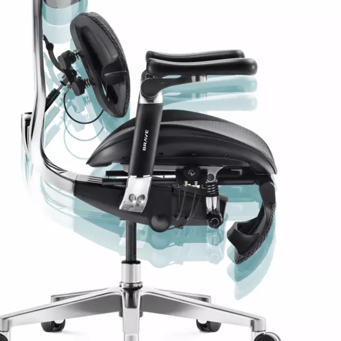Kancelárske kreslo Brave V-Kinetic Čierna,5