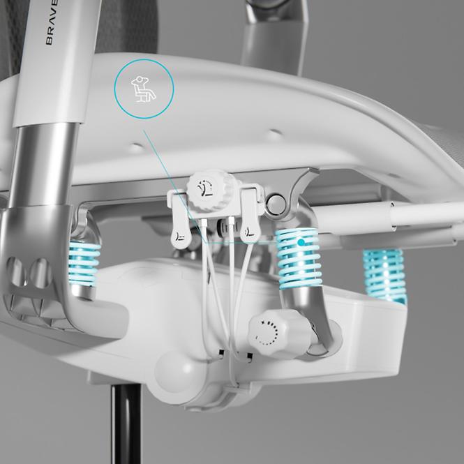 Kancelárske kreslo Brave V-Kinetic Šedá