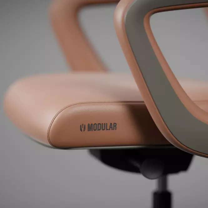 Kancelárske kreslo V-Modular Hnedá,16