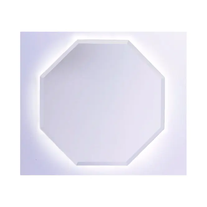 Zrkadlo Heksagon LED 60x60