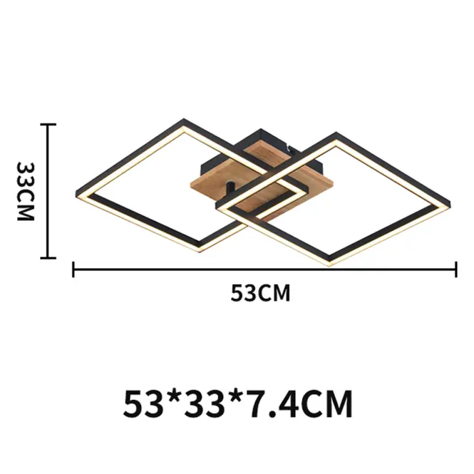 Stropné svietidlo  Alma 2K WOOD AC-AL2KWOL 20W PL2,3