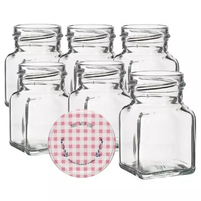 Zaváracie poháre s viečkom 150 ml 6 ks