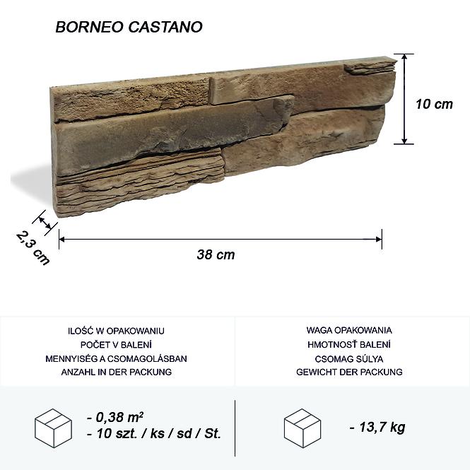 Betónový Obkladový Kameň Borneo Castano