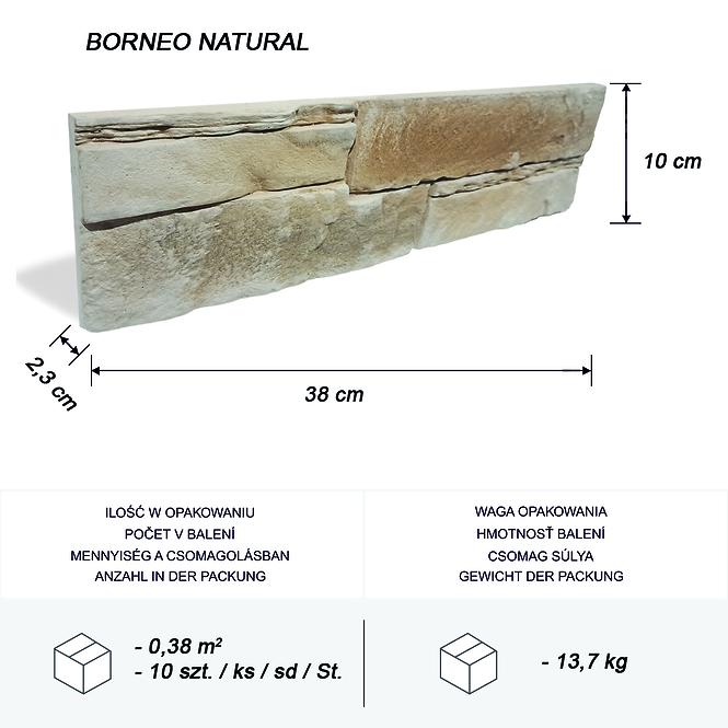 Betónový Obkladový Kameň Borneo Natural 