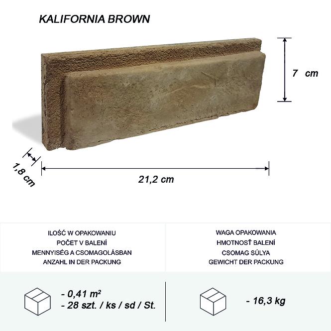 Betónový Obkladový Kameň Kalifornia Brown