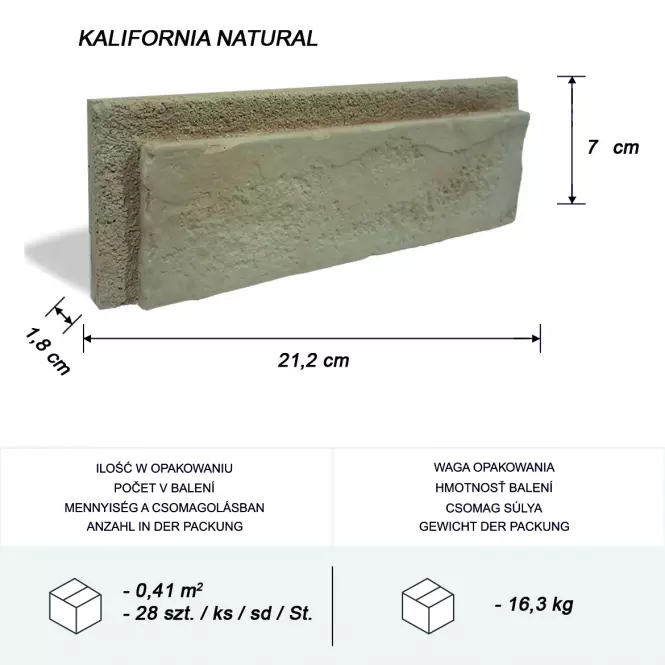 Betónový Obkladový Kalifornia Natural