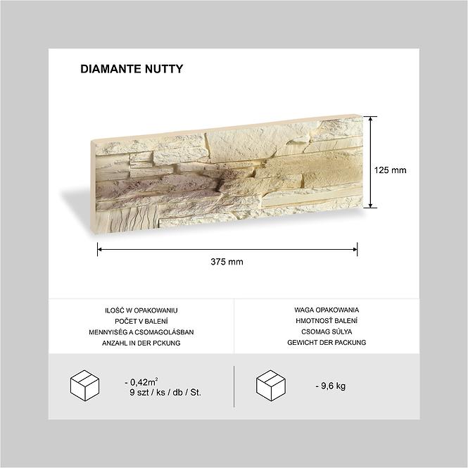 Betónový Obkladový Kameň Diamante Nutty