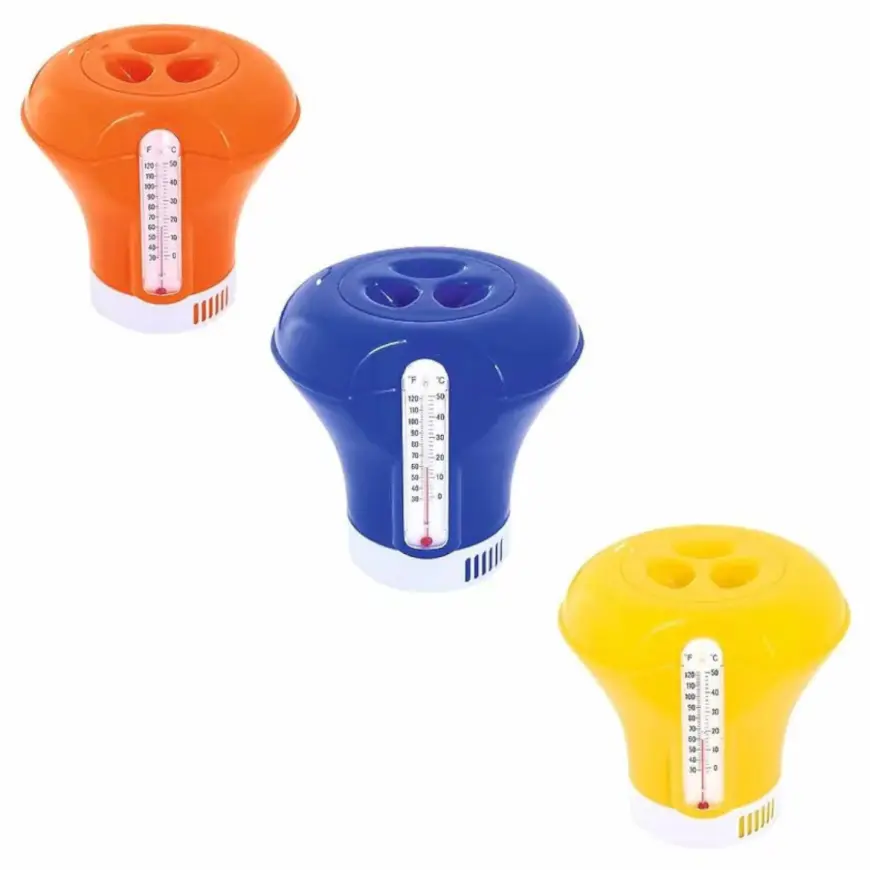 Plavák na chlór s teplomerom 18,5 cm 58209