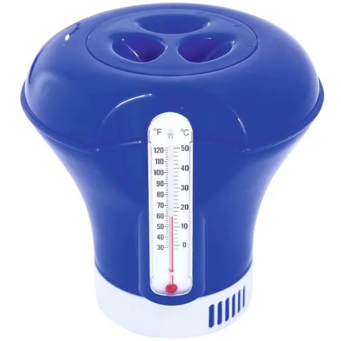 Plavák na chlór s teplomerom 18,5 cm 58209,3
