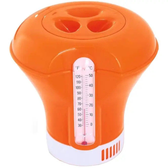 Plavák na chlór s teplomerom 18,5 cm 58209,4