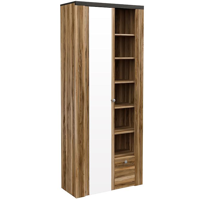 Skriňa Larona 1D 1S 87 satin nussbaum