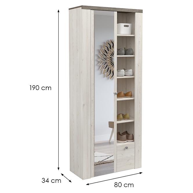Skriňa Larona 1D 1S 87 sonoma truffel