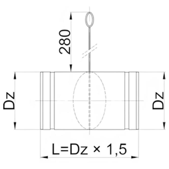 Vzduchová klapka 140 DPO08