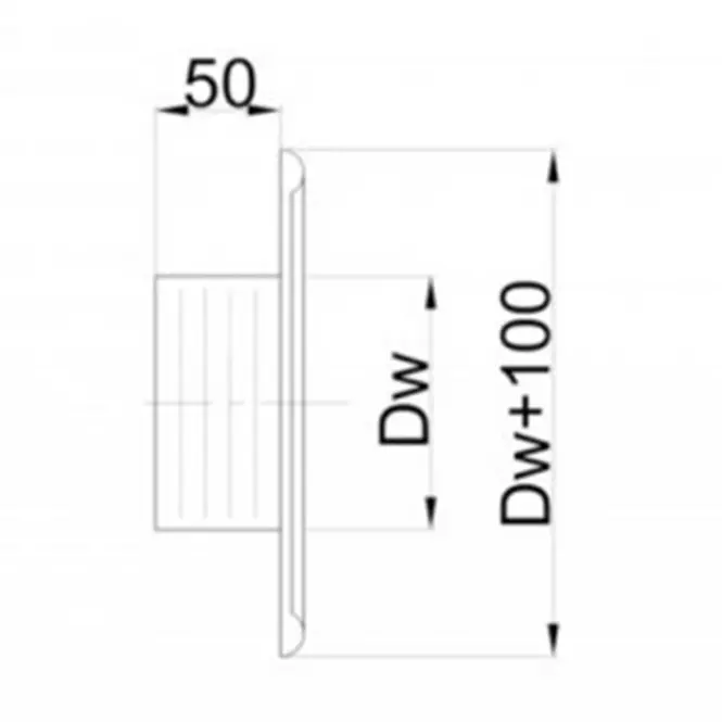 Rozeta biela DPO19/100,2