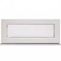Komínová mriežka biela bez žalúzií 10.5X25 4F11250W
