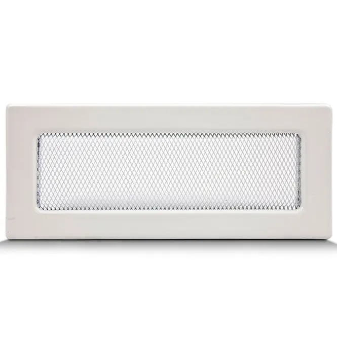 Komínová mriežka biela bez žalúzií 10.5X25 4F11250W