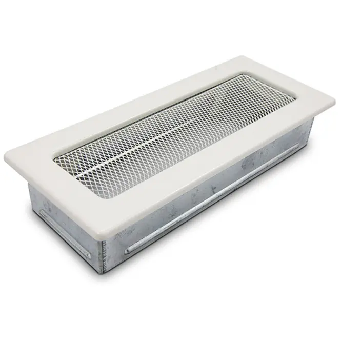 Komínová mriežka biela bez žalúzií 10.5X25 4F11250W,2