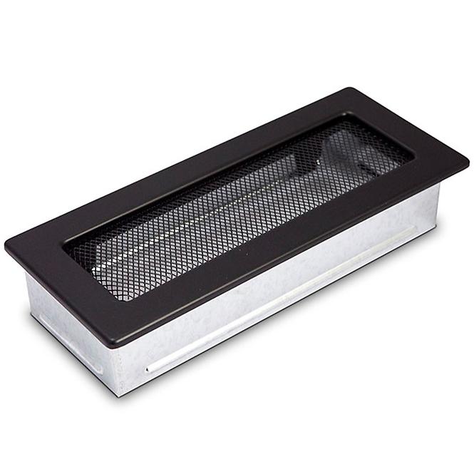 Komínová mriežka čierna bez žalúzií 10.5X25 4F11250D