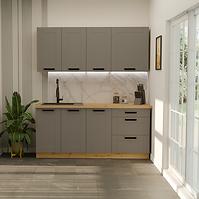 Kuchynská linka Luna Dustgrey/Artisan 180cm bez pracovnej dosky 