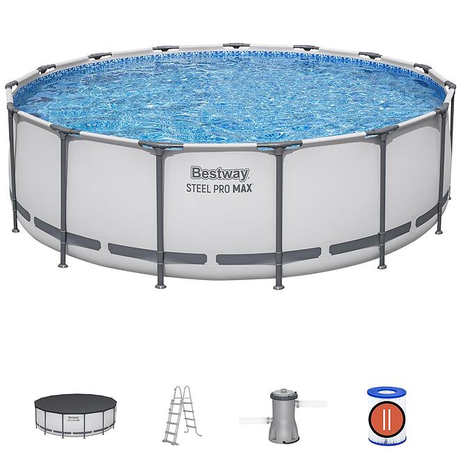 Bazén s rámom s filtráciou 4,57x1,22 m 56438