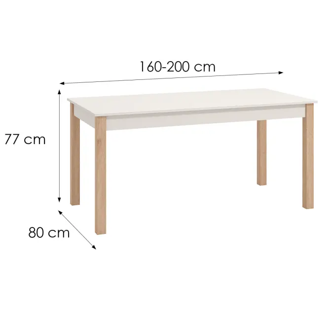 Stôl Belfort 160x80 Kashmir 11013553,2