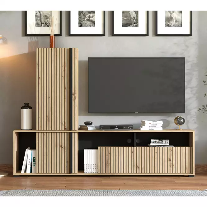 Obývacia Stena Chania Artisan/Čierna 11013496