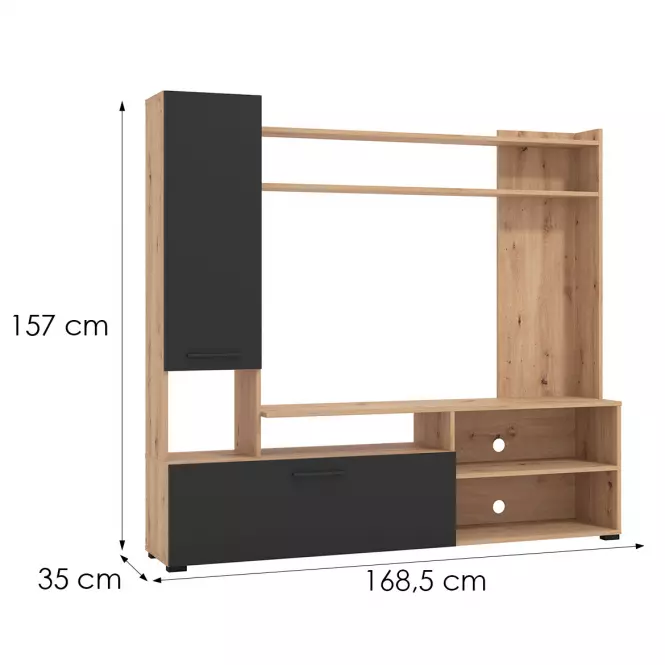 Obývacia Stena Braga Artisan/Čierna 11011452,5