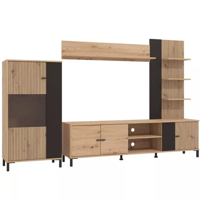 Obývacia Stena Balos Artisan/Čierna 11013505