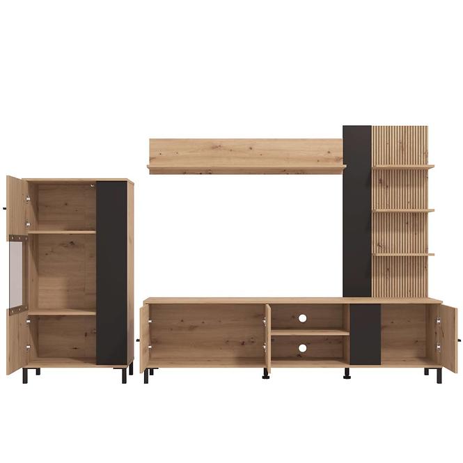 Obývacia Stena Balos Artisan/Čierna 11013505,7