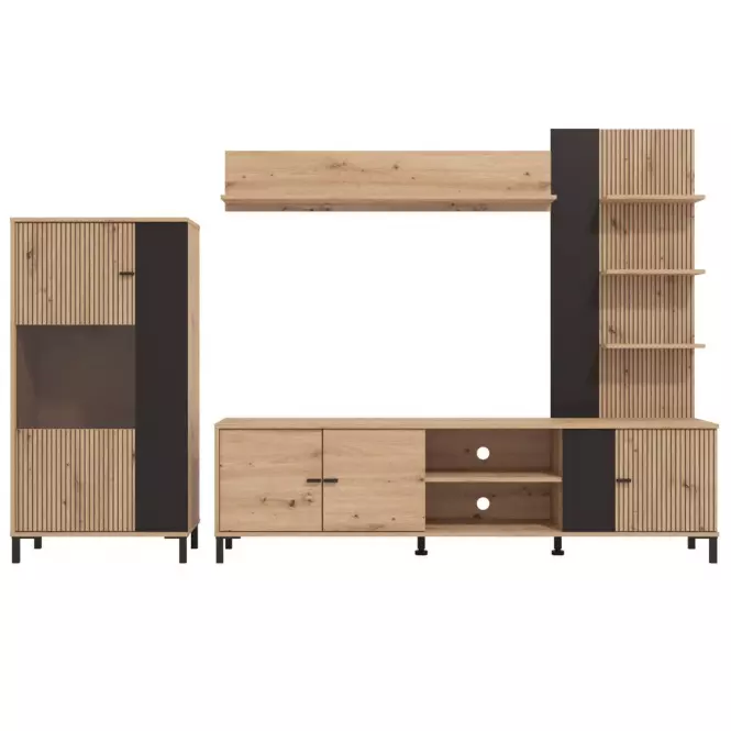 Obývacia Stena Balos Artisan/Čierna 11013505