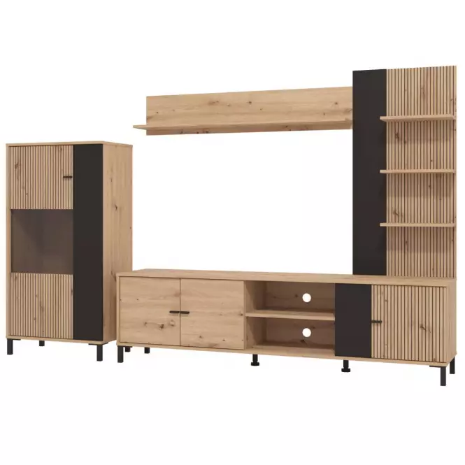 Obývacia Stena Balos Artisan/Čierna 11013505