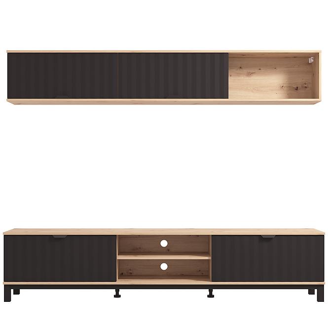 Obývacia Stena Monaco Artisan/Čierna 11013510