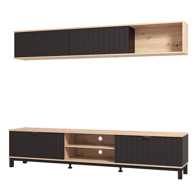 Obývacia Stena Monaco Artisan/Čierna 11013510