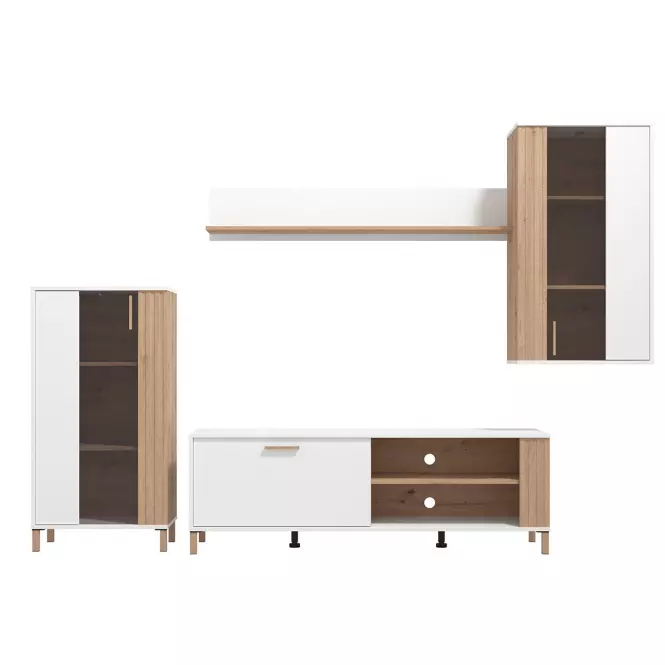 Obývacia Stena Bestia Artisan/Biela 11013735,2