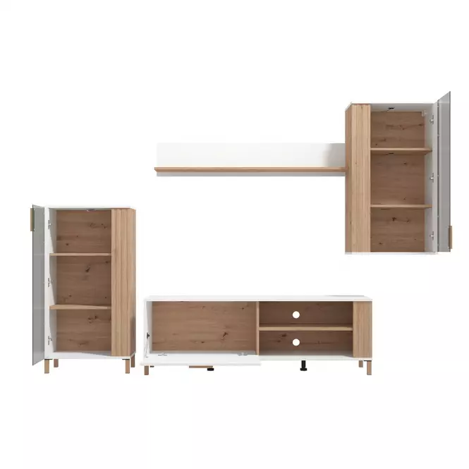 Obývacia Stena Bestia Artisan/Biela 11013735