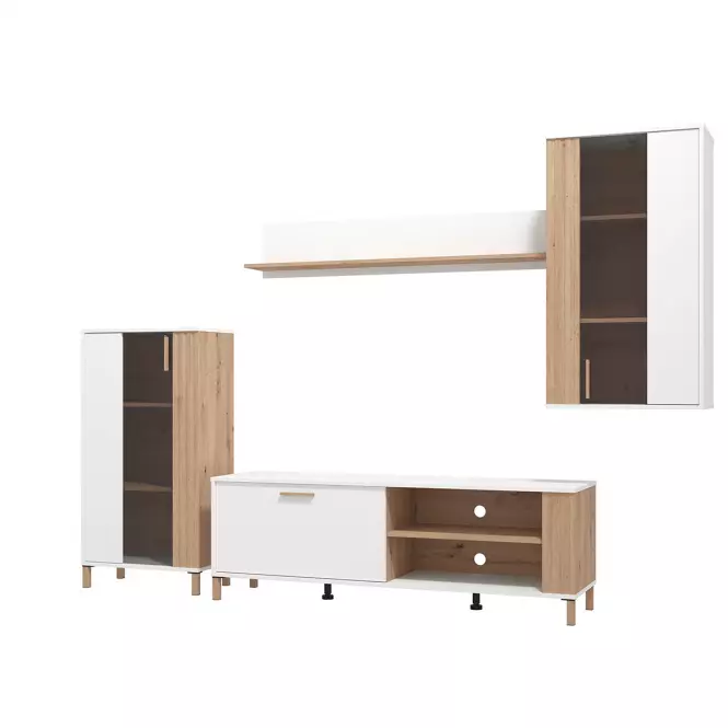Obývacia Stena Bestia Artisan/Biela 11013735