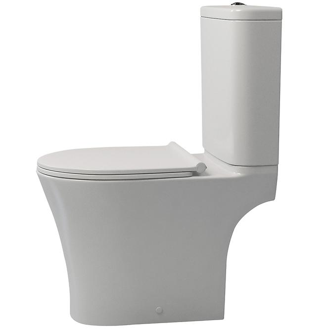 Wc Kombi Zara Round Rimless s doskou volne padajúca,2
