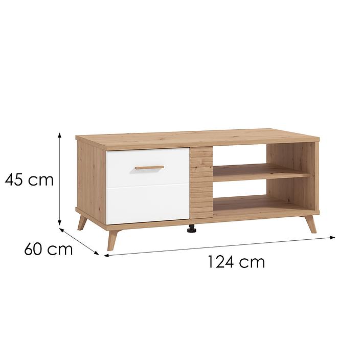 Konferenčný stolík Bretagna Artisan/Biela 11012259,2