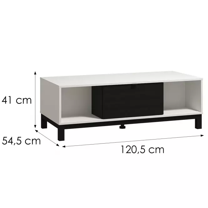 Konferenčný stolík Sarthe Biela/Čierna 11013678,2