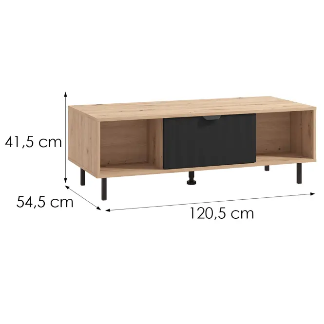 Konferenčný stolík Vandea Artisan/Čierna 11013668,2