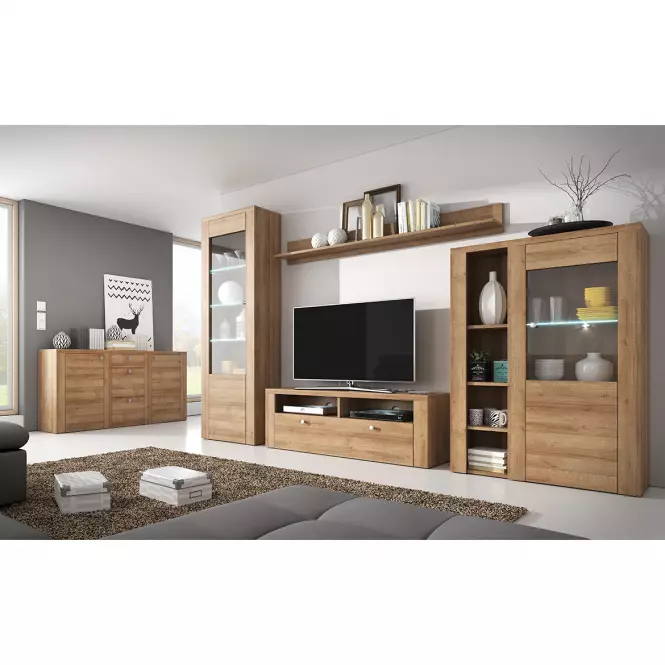 Komoda Larona 2D dub riviera svetlé 26