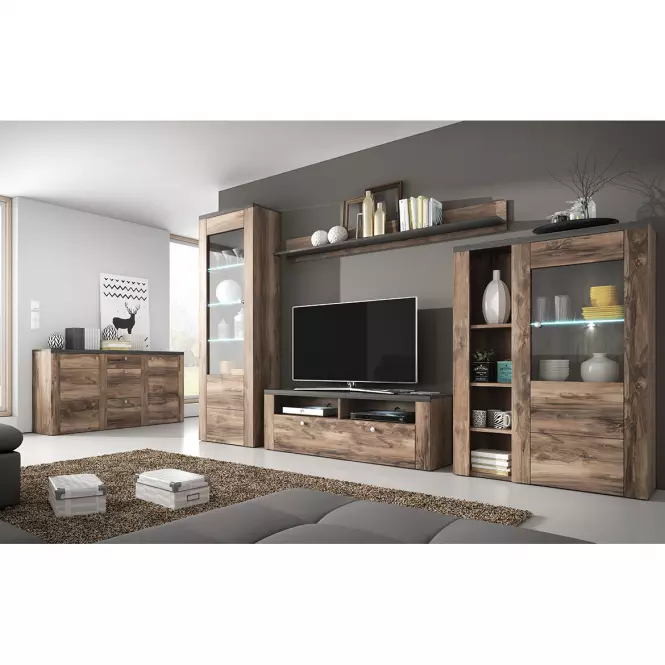 Komoda Larona 2D satin nussbaum 26