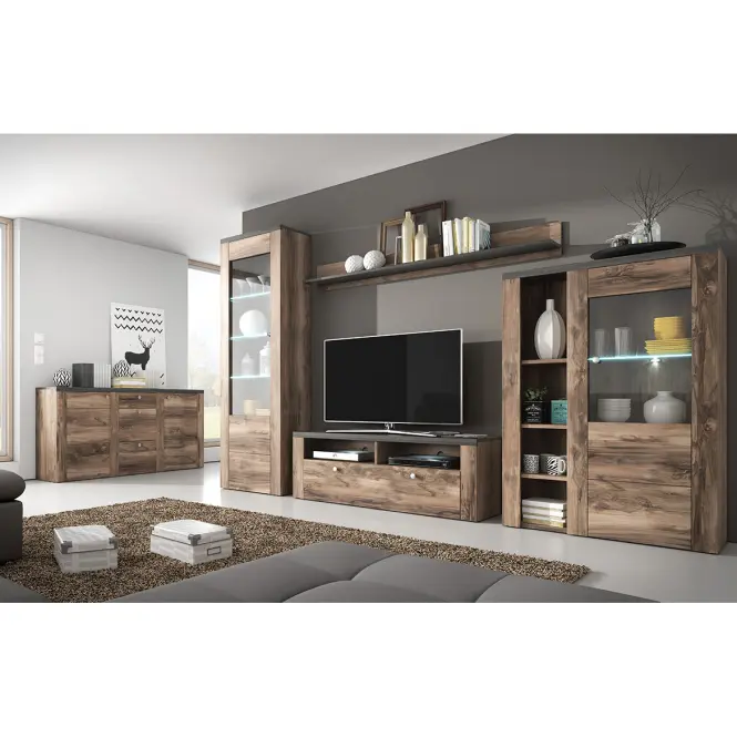 Komoda vysoká Larona 1D satin nussbaum 44,2