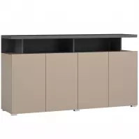 Komoda Serio 4D čierna/congo 43