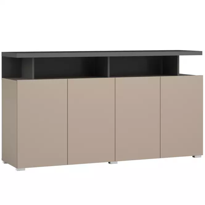 Komoda Serio 4D čierna/congo 43