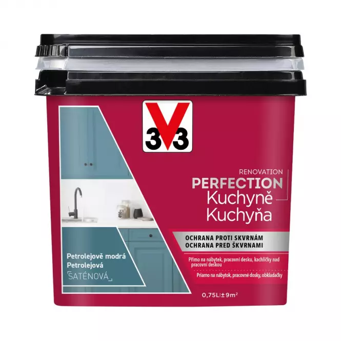 V33 Renovation Perfection Kitchen Petrolejová modrá 0.75l