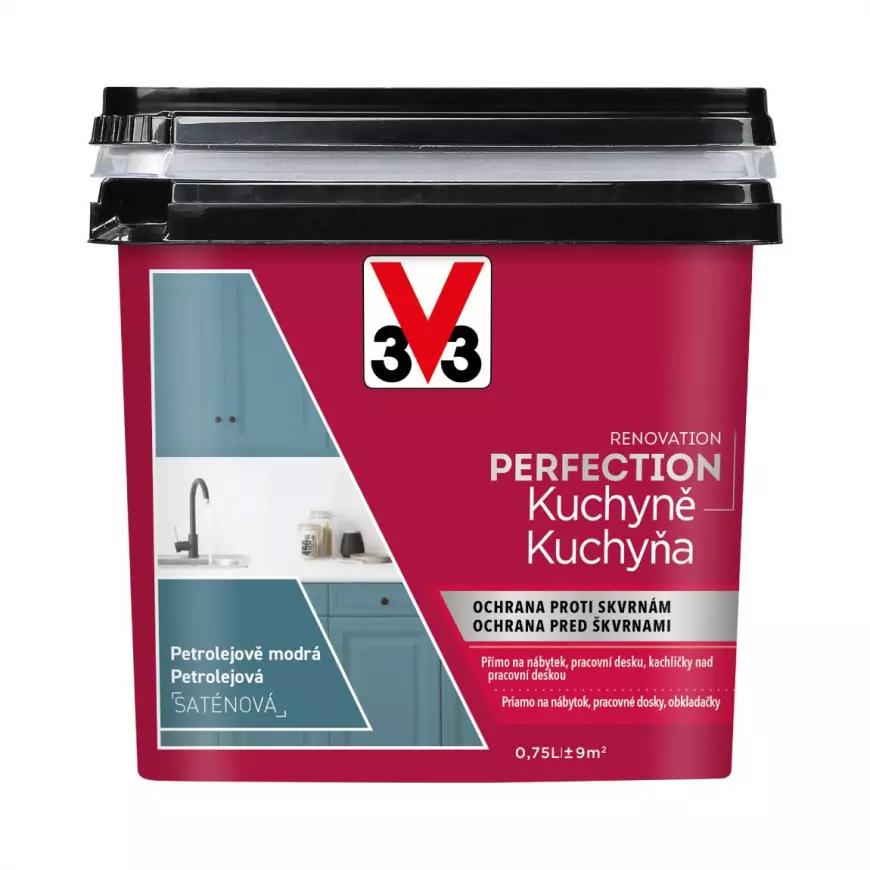 V33 Renovation Perfection Kitchen Petrolejová modrá 0.75l