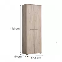 Skriňa Lorca Šedá Dub/Šedá 11008354