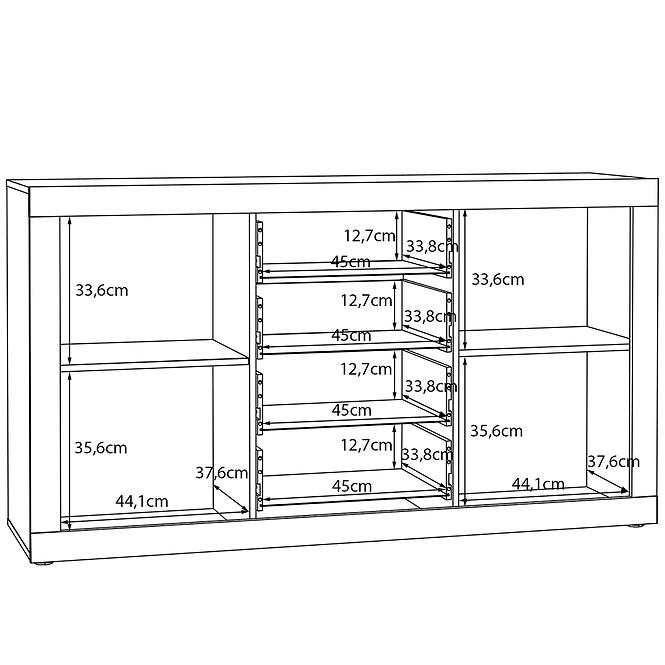 Komoda Talino 2d4s Dub Mauvella  Tbbk231-D108,6