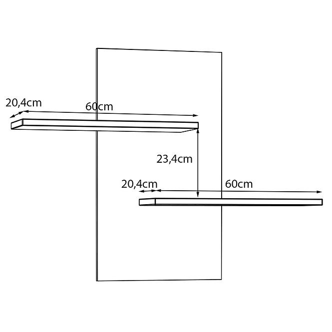 Polička Talino Dub Mauvella TBBB02-D108,4